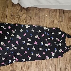 SO Kids Floral Dress in Black